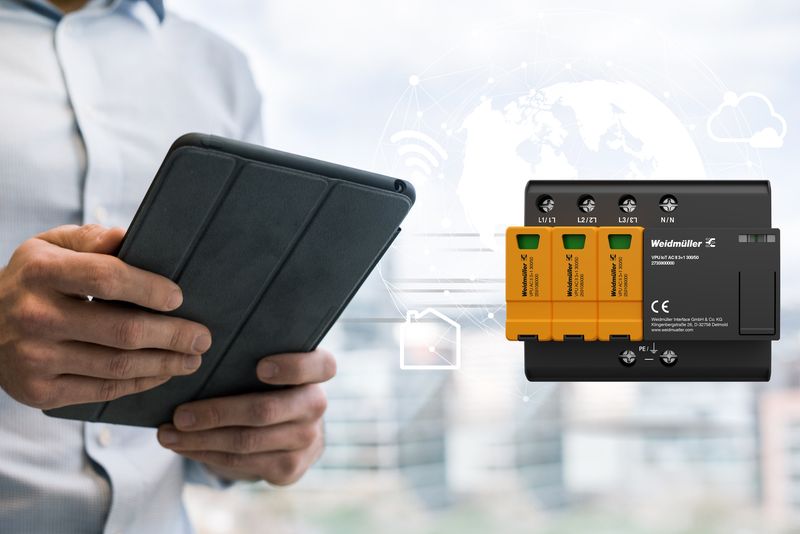 Интелигентна защита от пренапрежение VPU AC IoT на Weidmueller Интелигентна защита от пренапрежение VPU AC IoT на Weidmueller