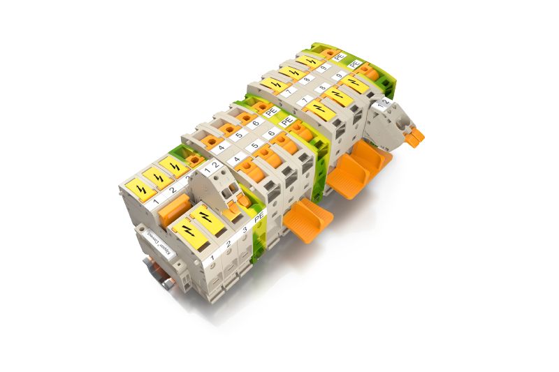 Нови силнотокови клеми с PUSH IN-Power технология на Weidmueller