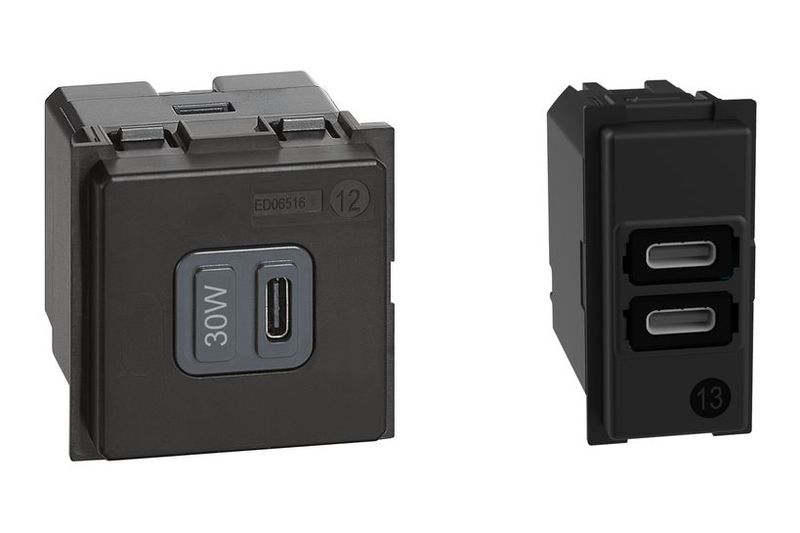 Нови USB зарядни устройства на BTicino – по-мощни, по-бързи, по-компактни