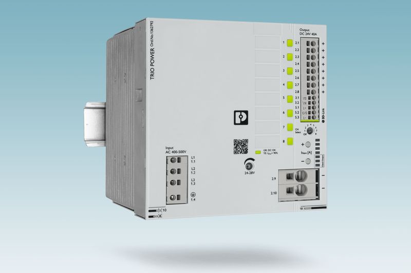 Нови трифазни захранващи блокове TRIO POWER на Phoenix Contact