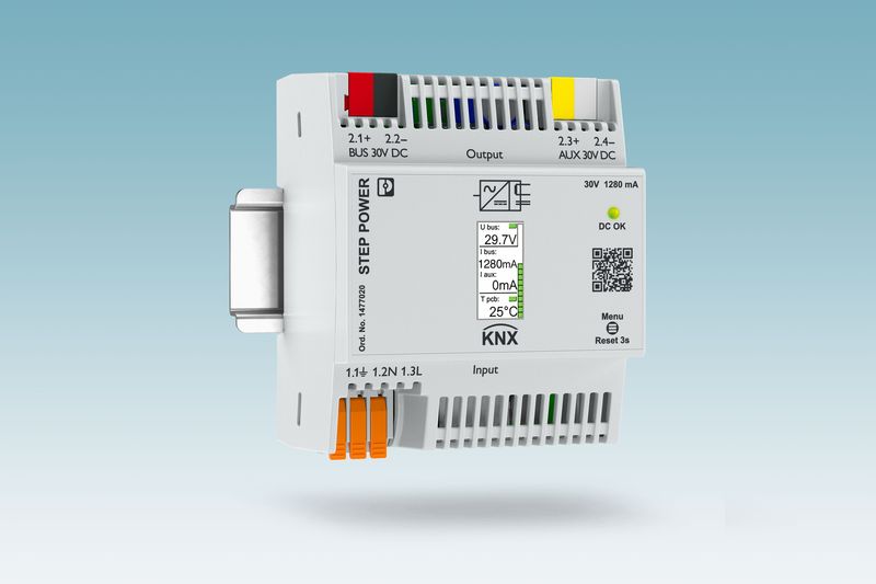 Прозрачна и сигурна KNX комуникация до 1200 mA със Step Power на Phoenix Contact